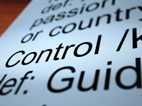 Control Definition Closeup Showing Remote Operation — Stock Photo, Image