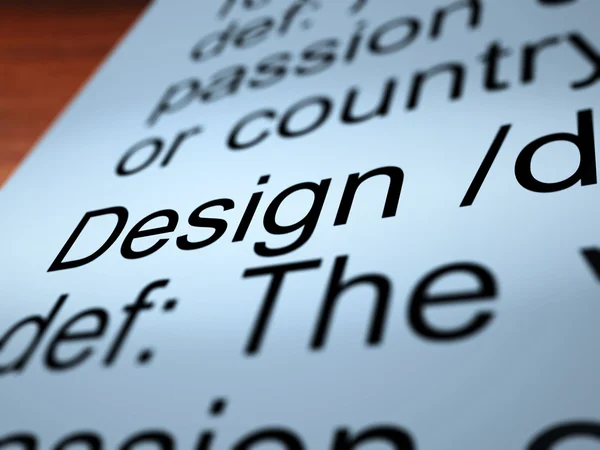 Design Definition Closeup Showing Sketch Plan — Stock Photo, Image