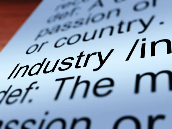 Industry Definition Closeup Showing Engineering — Stock Photo, Image