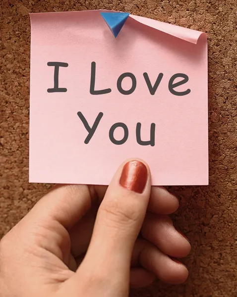 I Love You Message Shooting Romance — стоковое фото
