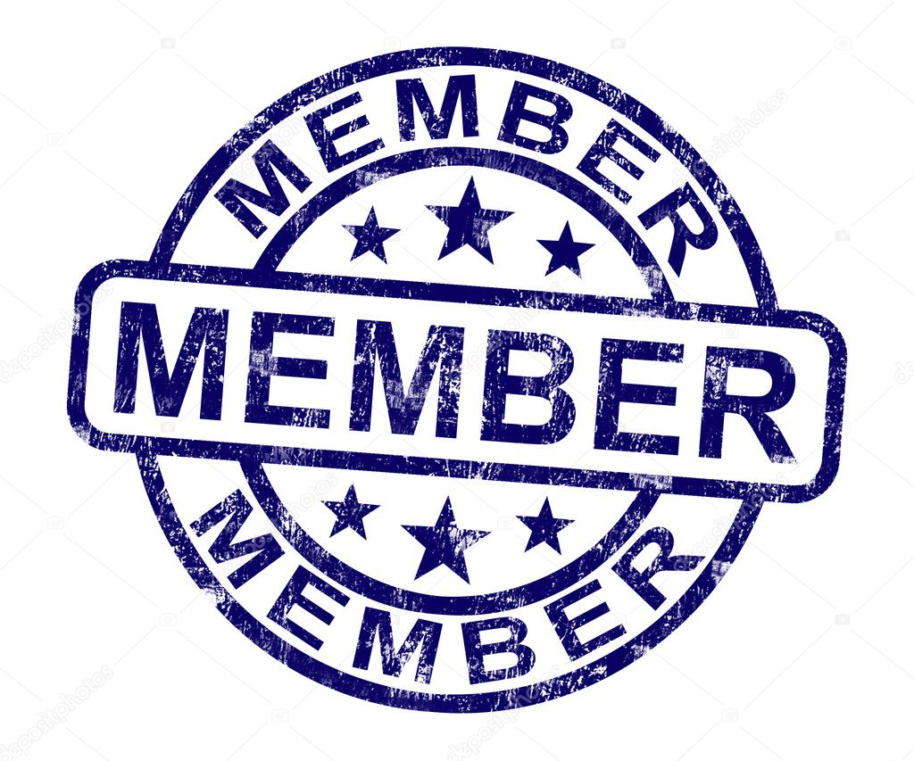 Member Stamp Shows Membership Registration And Subscribing