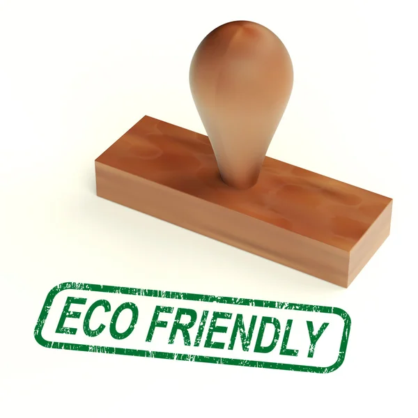 Eco sello amistoso como símbolo para el reciclaje o la naturaleza —  Fotos de Stock