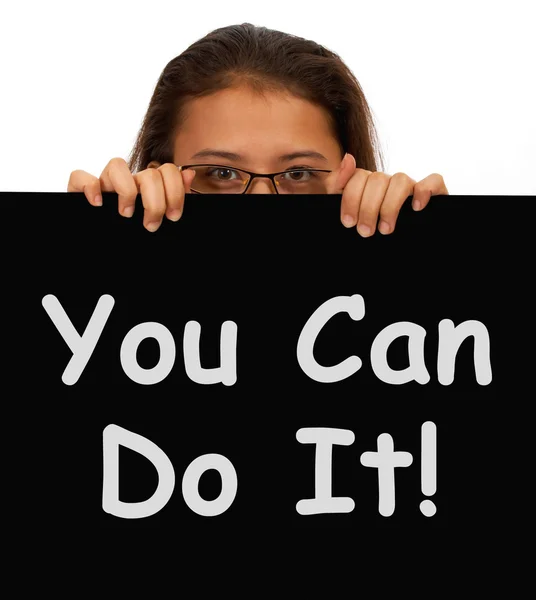 You Can Do It Sign Shows Encouragement And Inspiration — Stock Photo, Image