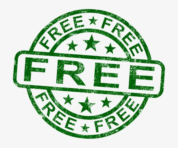 Free Stamp Showing Freebie and Promo — Stock Photo, Image