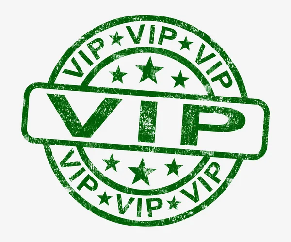 VIP Stamp Showing Celebrity Or Millionaire — Stock Photo, Image