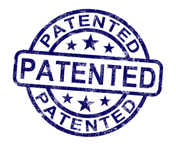 Patented Stamp Showing Registered Patent Or Trademark