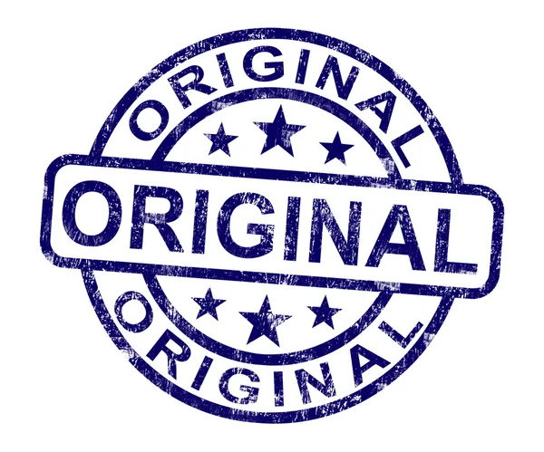 Оригинальная марка, показывающая подлинный подлинный продукт — стоковое фото