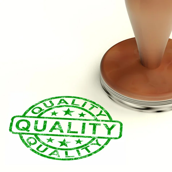 Selo de Qualidade Mostrando Excelente Produto Premium Superior — Fotografia de Stock