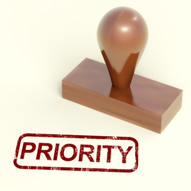 Priority Rubber Stamp Shows Urgent Rush Delivery clipart