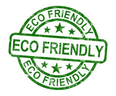 Eco Friendly Stamp As Symbol For Recycling clipart