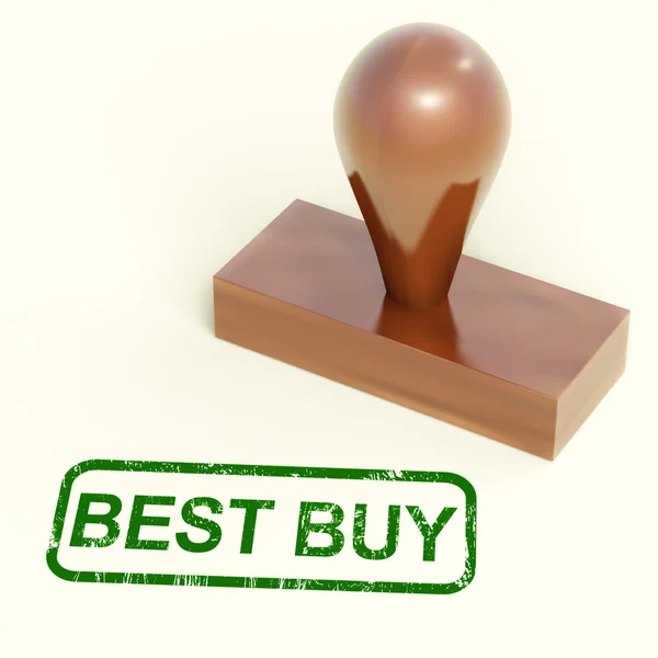 Best Buy Briefmarke zeigt Premium-Produkt — Stockfoto