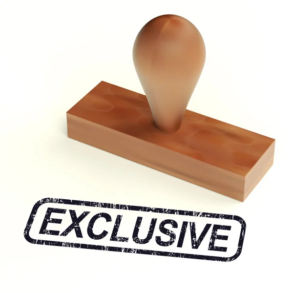 Exclusive Rubber Stamp Shows Limited Products — Stock Photo, Image