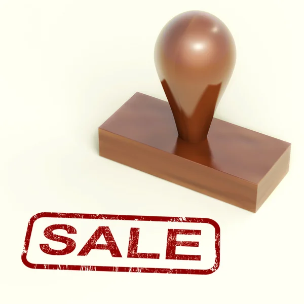 Sale Rubber Stamp Showing Promotion And Reduction — Stock Photo, Image