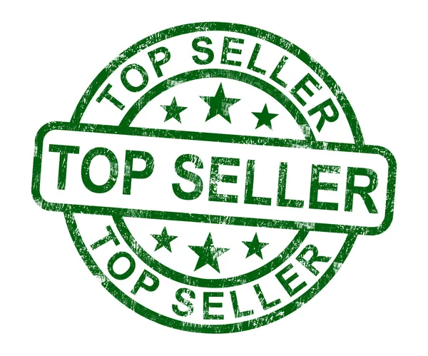 El sello más vendido muestra los mejores servicios o productos —  Fotos de Stock