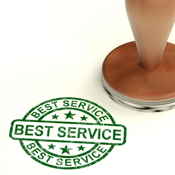 Best Service Stamp Showing Top Customer Assistance — Stock Photo, Image