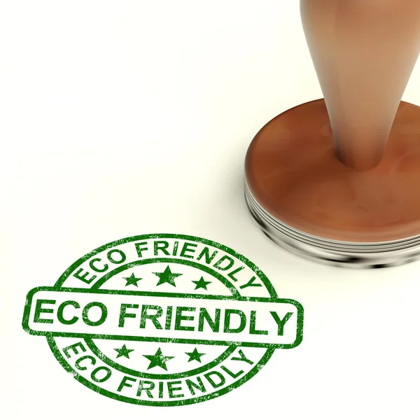 Eco sello amistoso como símbolo para el reciclaje y el medio ambiente —  Fotos de Stock