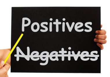 Negatives Positives Board Shows Analysis Or Plusses clipart