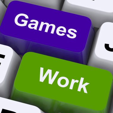 çalışma ya da zaman yönetimi oyun oyunlar iş tuşlarını göster