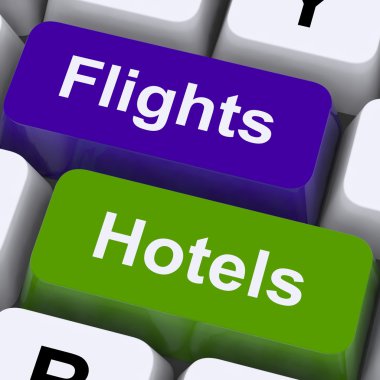 uçuşlar ve Yurtdışı tatil için otel tuşları