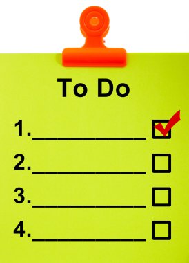 To Do List Clipboard For Organizing Tasks clipart