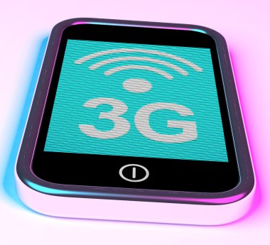 3g internet bağlantılı bir cep telefonu