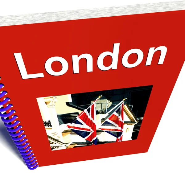 Londen boek voor toeristen in Engeland — Stockfoto