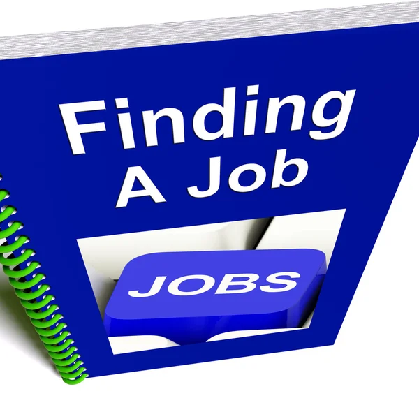 Het vinden van een baan boek voor loopbaanadvies — Stockfoto
