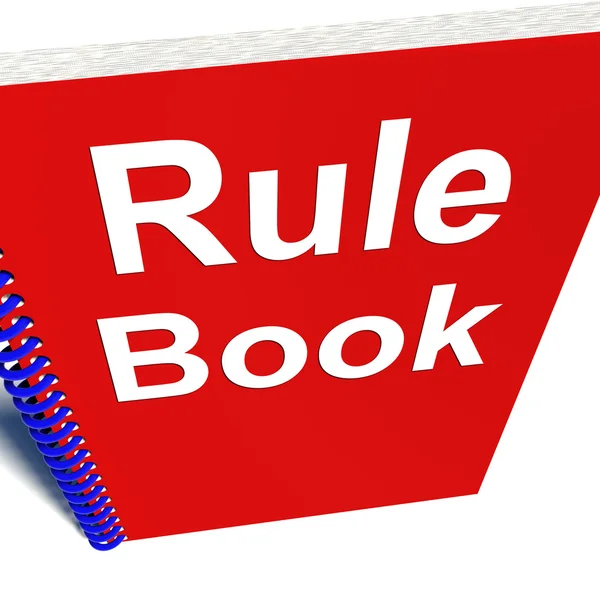 Reguły książki polityka Przewodnik ręczne — Zdjęcie stockowe