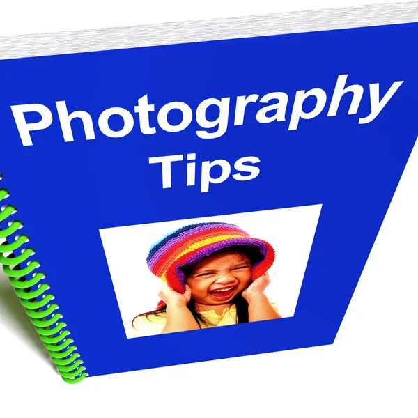Photography tips bok för fotografiska råd — Stockfoto