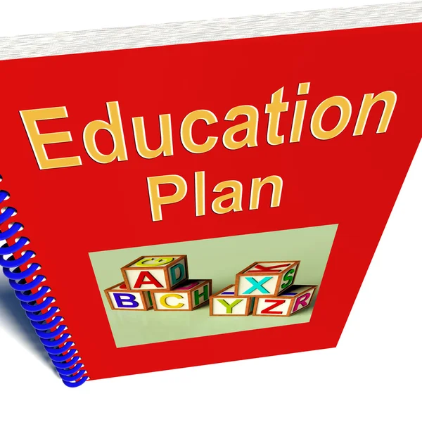 Onderwijs plan toont leerstrategie — Stockfoto