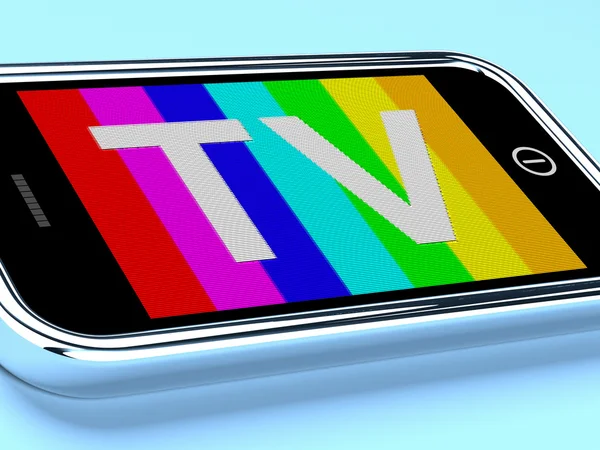 Mobile Digital Television On A Smartphone — Stock Photo, Image