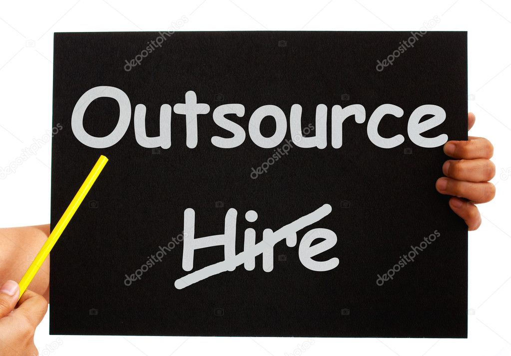 Outsource Note Showing Subcontracting And Freelance