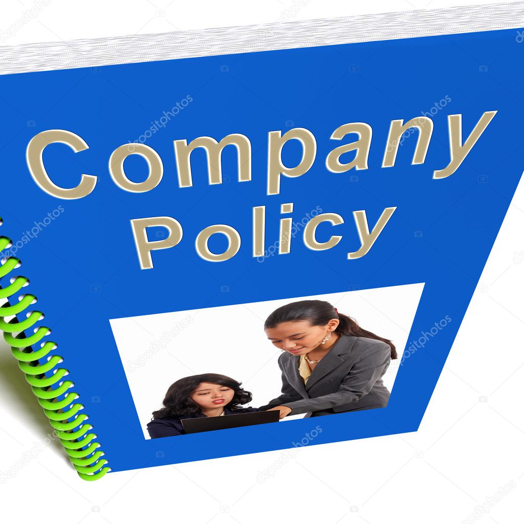 Company Policy Book Shows Rules For Employees