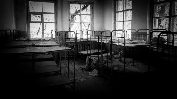 Verlaten crèche in Tsjernobyl — Stockfoto