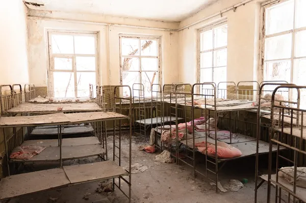 Заброшенный питомник в Чернобыле — стоковое фото