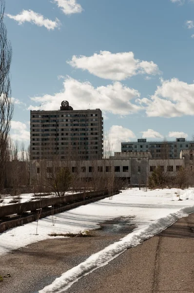 Hotel Polesie en la zona de chernobyl, Pripyat — Foto de Stock