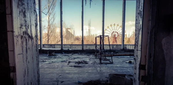 Elhagyott szoba csernobili 2012 — Stock Fotó