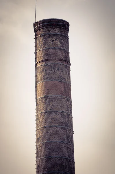 Big industrial chimney — Stok fotoğraf