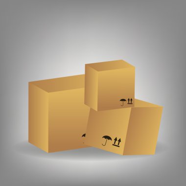 Icon of boxes illustration