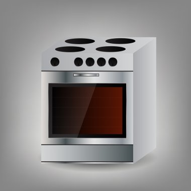 Kitchen Oven icon illustration.