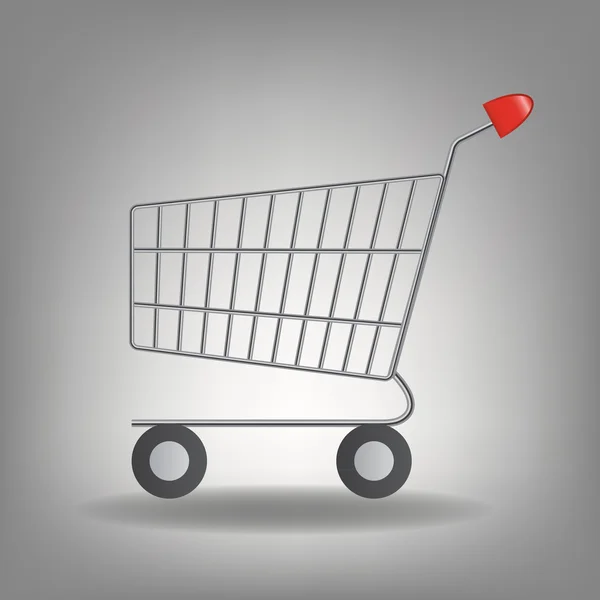 Stock image  illustration of empty supermarket shopping cart icon iso