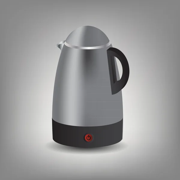 stock image Stainless steel electric kettle icon illustration