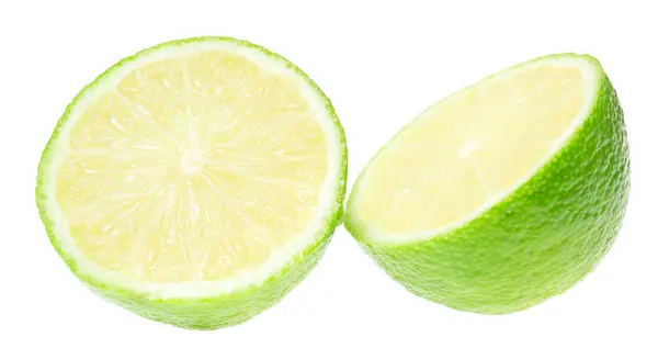 stock image Fresh ripe lime, isolated on white background.