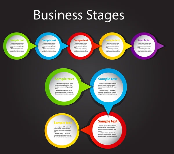 stock image Concept of business process improvements chart illustra