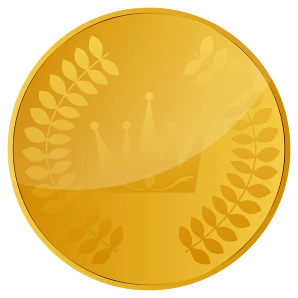 Lucky Gold Coin — Stock Vector © aoshlick #8372663