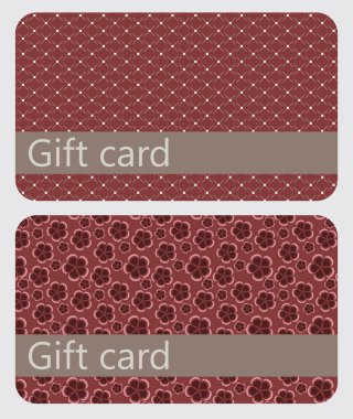 Abstract beautiful set of gift card design illustration.