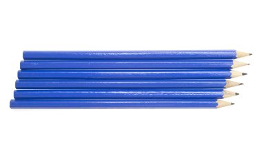 Mavi Kalem üzerinde beyaz izole