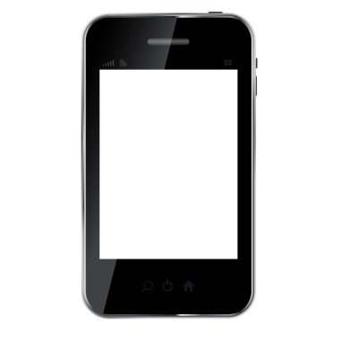 Abstract design mobile phone illustration
