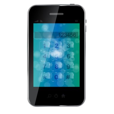 Abstract design mobile phone illustration