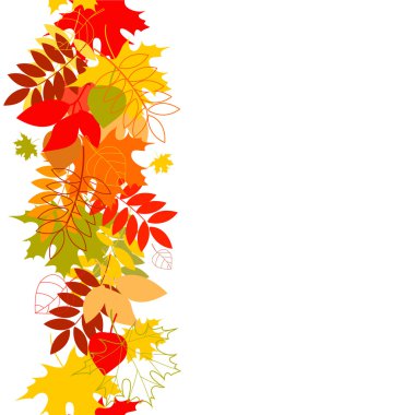 A seamless leaf pattern vector background